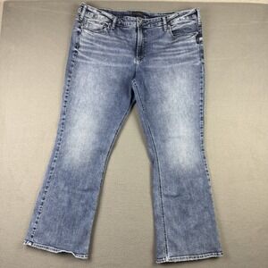 Silver Jeans Plus Size Suki Curvy Fit Mid Rise Slim Bootcut Jeans 22W L31